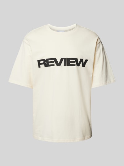 REVIEW T-shirt met ronde hals Ecru - 2