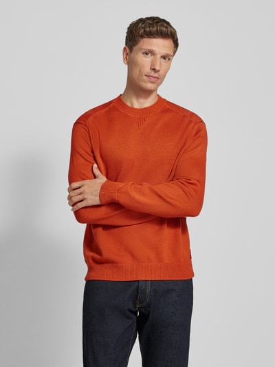 ARMANI EXCHANGE Gebreide pullover met ribboorden Oranje - 4