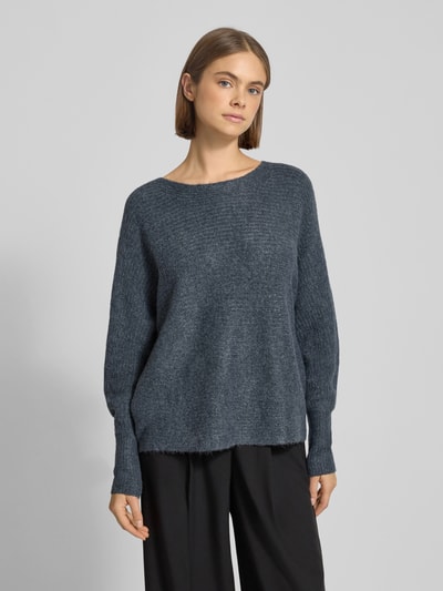 Only Regular Fit Strickpullover mit Fledermausärmel Modell 'DANIELLA' Rauchblau 4