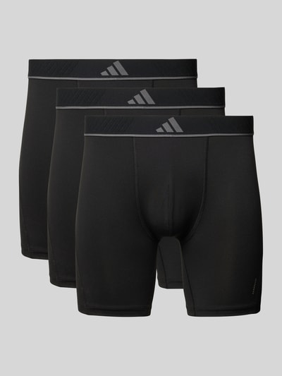adidas Sportswear Boxershort met elastische band met logo in een set van 3 stuks Zwart - 1