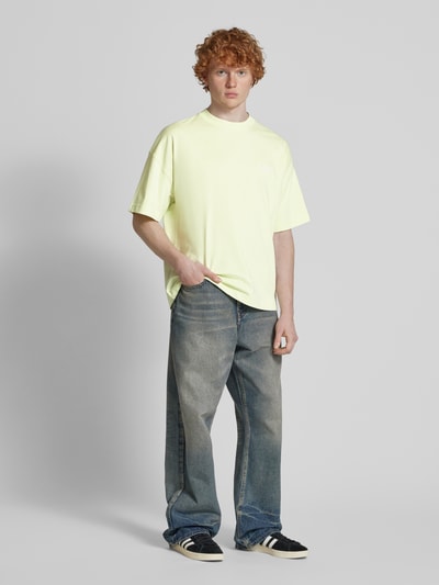 Carhartt Work In Progress T-shirt z prążkowanym okrągłym dekoltem Jasnozielony 1