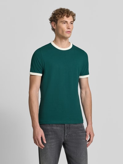MCNEAL t-shirt o kroju regular fit z czystej bawełny Neonowy zielony 4