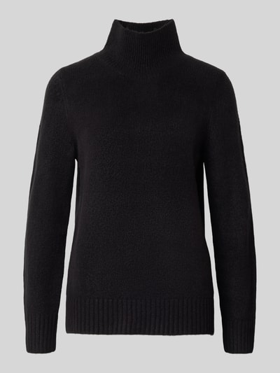 Jake*s Casual Strickpullover mit Stehkragen Black 2