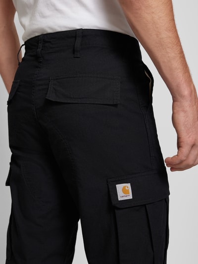 Carhartt Work In Progress Spodnie cargo o kroju regular fit ze szlufkami na pasek Czarny 3