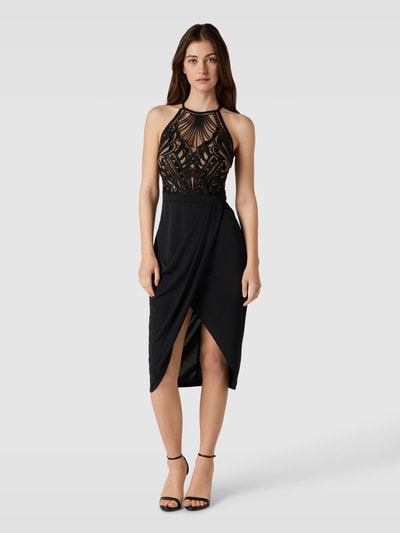 Lipsy Cocktailkleid mit Lochmuster Black 4