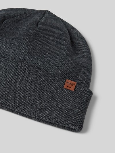 Barts Beanie mit Label-Detail Modell 'WILLES' Anthrazit 2