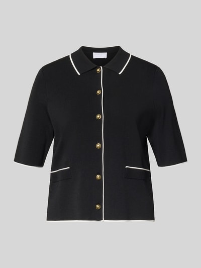 Jake*s Collection Strickjacke mit Knopfleiste Black 2