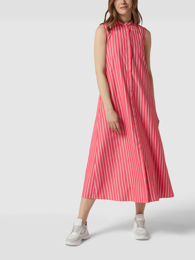 Max Mara Studio Ärmelloses Blusenkleid in A-Linie Pink 4