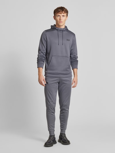 Under Armour Bluza z kapturem z nadrukiem z logo Antracytowy 1