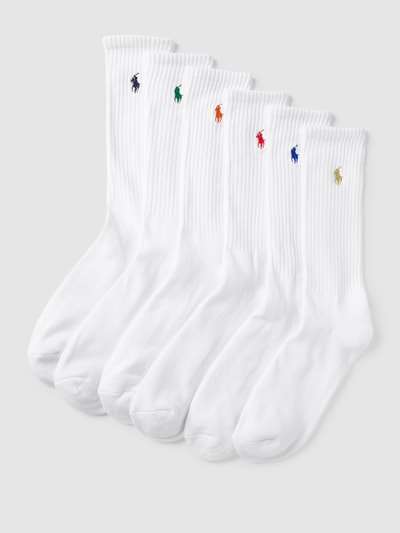 Polo Ralph Lauren Underwear Socken mit kontrastivem Brand-Stitching im 6er-Pack Weiss 1