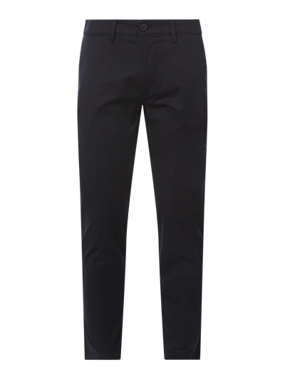 Drykorn Slim Fit Chino mit Paspeltaschen Modell 'Mad' Dunkelblau 1