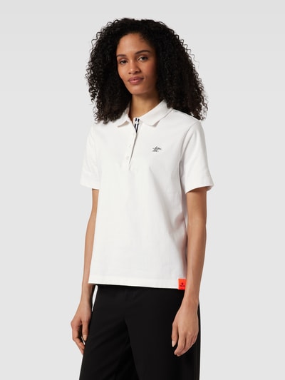 FIRE + ICE Poloshirt mit Label-Patch Modell 'CATALEYA' Weiss 4