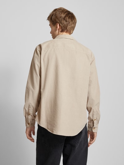 Only & Sons Relaxed fit vrijetijdsoverhemd met structuurmotief, model 'ALP' Beige - 5