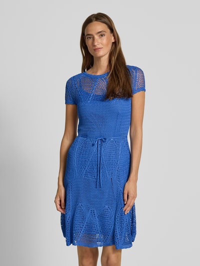 Lauren Ralph Lauren Sukienka o długości do kolan z wiskozy z wiązanym paskiem model ‘JURRIN’ Jasnoniebieski 4