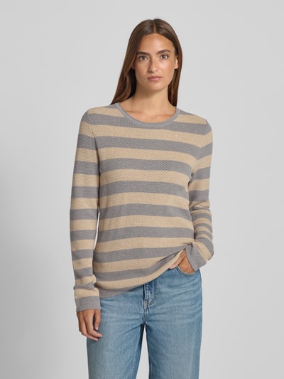 Christian Berg Woman Grof gebreide pullover Middengrijs gemêleerd - 4