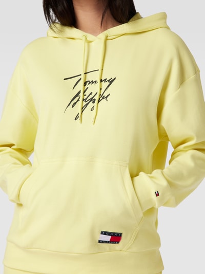 TOMMY HILFIGER Hoodie mit Label-Print Modell 'Tommy 85 Hoodie LWK' Hellgelb 3