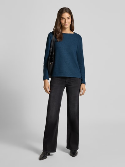 Tom Tailor Regular fit sweatshirt met viscose Petrol - 1