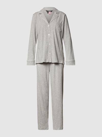 Lauren Ralph Lauren Pyjama aus Baumwoll-Modal-Mix Mittelgrau 2