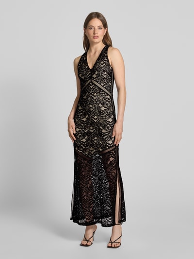 Guess Maxi-jurk met kant, model 'CHRISTEL' Zwart - 4