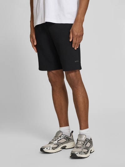 BOSS Green Regular Fit Sweatshorts aus Baumwoll-Mix Modell 'JT_GLOBE' Black 4