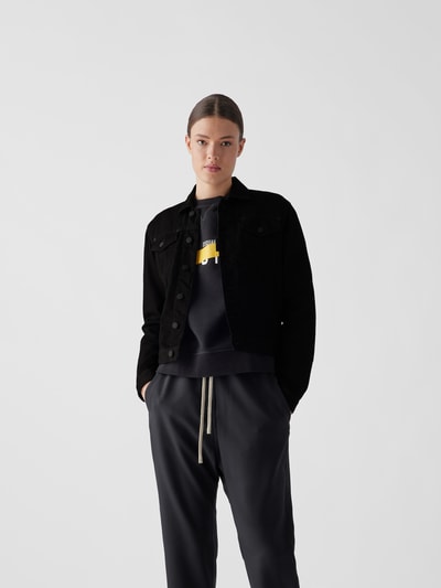 Dsquared2 Jeansjacke mit Label-Details Schwarz 4
