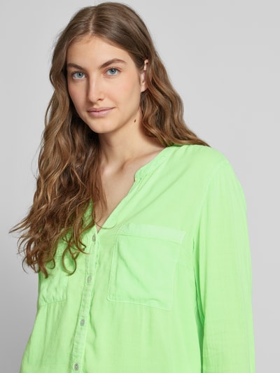 Christian Berg Woman Overhemdblouse met borstzakken Neon groen - 3