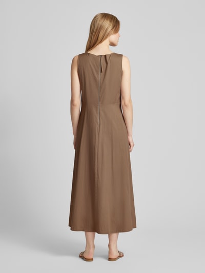 ROBE LÉGÈRE Midi-jurk met V-hals Hazelnoot - 5