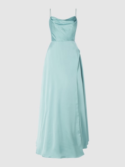 Luxuar Abendkleid aus Satin  Hellgruen 1