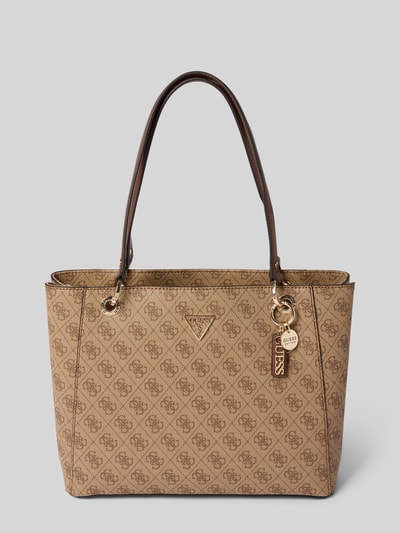 Guess Handtasche mit Label-Applikation Modell 'NOELLE NOEL TOTE' Hellbraun 2