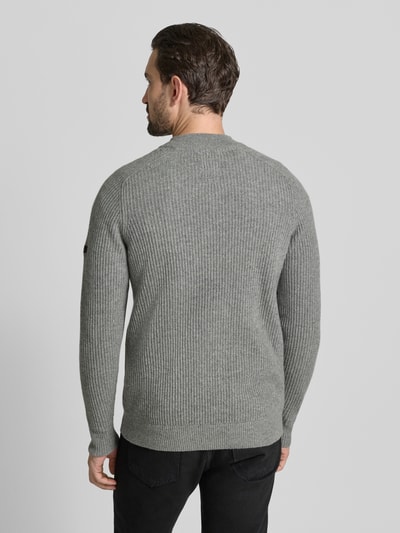 camel active Gebreid jack met ritssluiting Lichtgrijs - 5