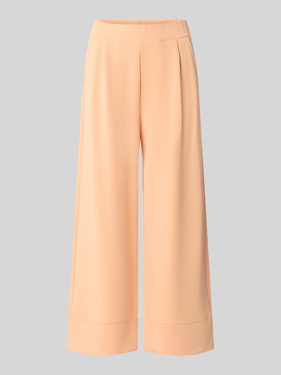 Produktfoto, Wide Leg Sweatpants aus Modal-Mix von Rich & Royal in hellbeige mit Bundfalten, elastischem Bund und Eingrifftaschen.