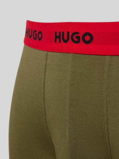 HUGO Trunks mit elastischem Label-Bund im 3er-Pack Khaki 2