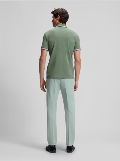 BOSS Green Regular fit Poloshirt van puur katoen model 'PADDY' Olijfgroen - 5