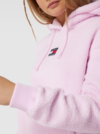 Tommy Jeans Hoodie mit Teddyfell Rosa 3