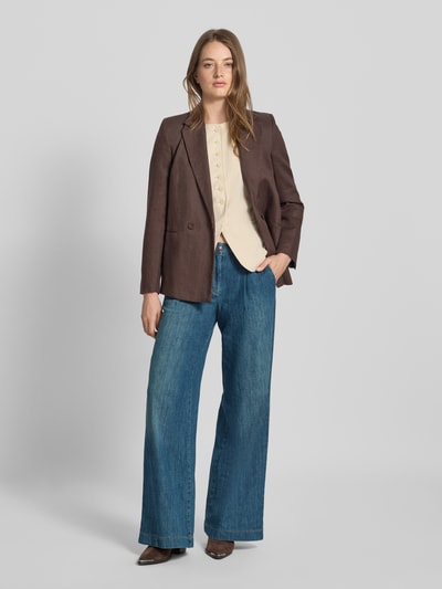 Luisa Cerano Wide Leg Jeans im Used-Look Hellblau 1