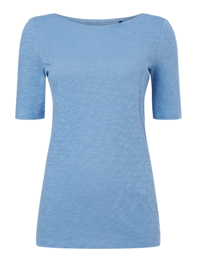 Marc O'Polo T-Shirt aus Slub Jersey Jeansblau 1