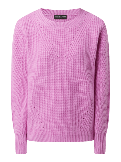 Repeat Pullover met kasjmiergehalte  Felroze - 2