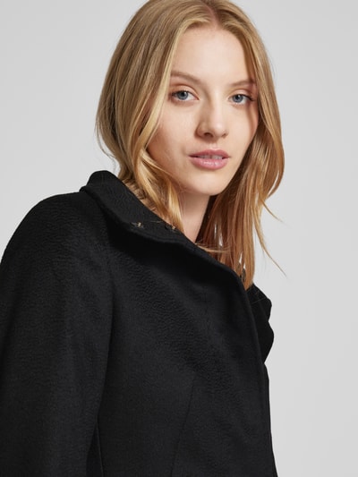 Max Mara Studio Płaszcz ze stójką model ‘AGNESE’ Czarny 3