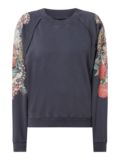 Lollys Laundry Sweatshirt mit floralem Muster Modell 'Tate' Marine 2