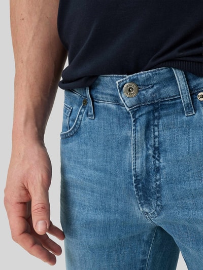 Brax modern fit jeans van katoenmix model 'Chuck' Jeansblauw - 3