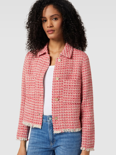 Oui Blazer mit Knopfleiste Rot 3