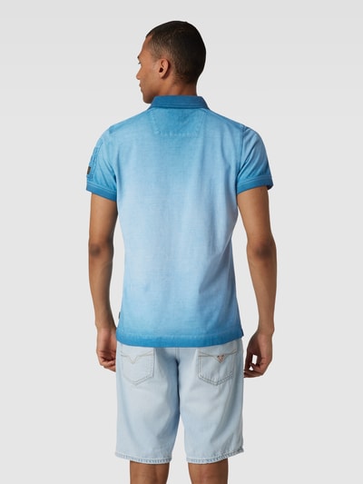 PME Legend Koszulka polo z czystej bawełny z efektem sprania Niebieski 5