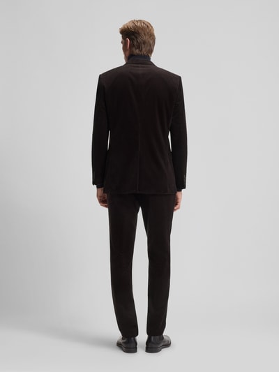 BOSS Spodnie sztruksowe o kroju slim fit z czystej bawełny – BECKHAM x BOSS Ciemnobrązowy 5