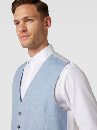 Windsor Gilet met V-hals, model 'Romano' Lichtblauw - 3