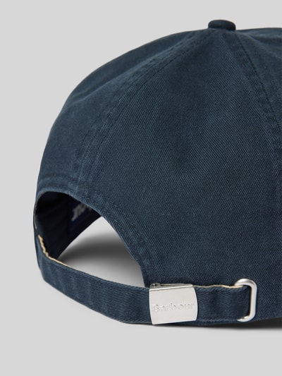 Barbour Basecap aus reiner Baumwolle Modell 'CASCADE' Marine 3