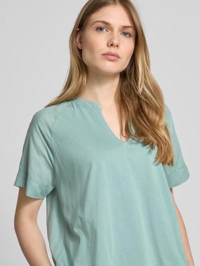 Marc O'Polo Bluzka o kroju relaxed fit z czystej bawełny Miętowy 3