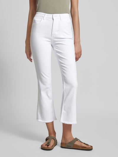 Marc O'Polo Flared Cut Jeans in unifarbenem Design Modell 'KIRUNA' Weiss 4