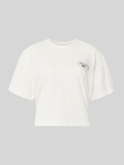 Lacoste Sport Regular Fit T-Shirt aus Baumwoll-Mix Offwhite 1