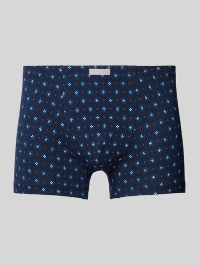 Mey Boxershorts mit Label-Patch Modell 'Shorty' Marine 1