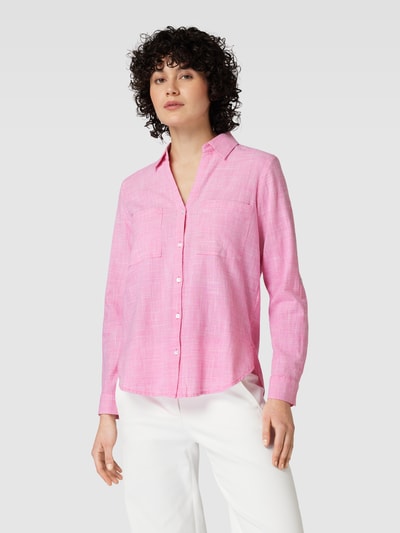 Tom Tailor Overhemdblouse met structuurpatroon Felroze - 4